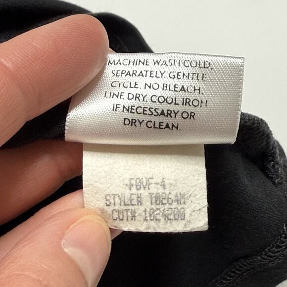 EILEEN FISHER Shirt Top Stretch Rayon Turtleneck Long Sleeve Black Size XS - Picture 9 of 11